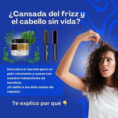 HIDROKERATINA 250ML + CEPILLO ALISADOR